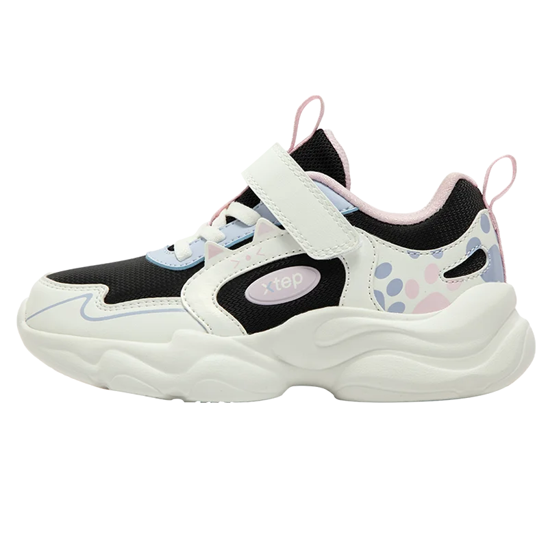 Xtep Kids Skateboarding Shoes - Girls Spring 2025 Velcro Sneakers - footmaxldn