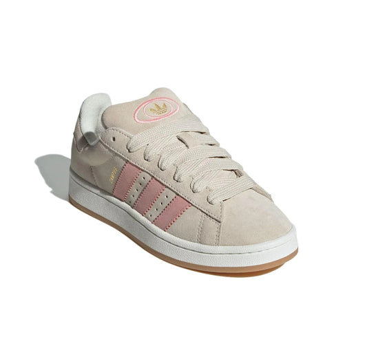 Adidas Originals Campus 00s Classic Simple Retro Lightweight Breathable Low Top German Training Shoes Women's Beige Pink - footmaxldn