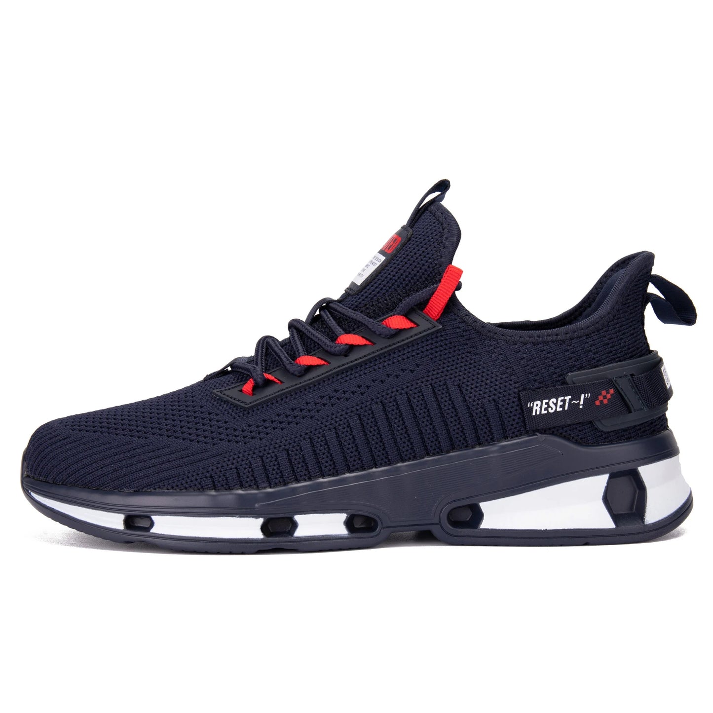 Baasploa Men Running Sneakers Leather Mesh Breathable Classic Sport Sneakers Male Comfortable Non-slip Waterproof Casual Shoes - footmaxldn