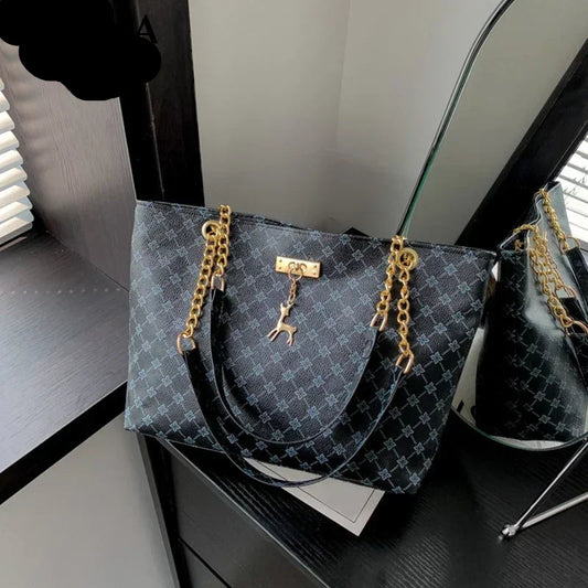 Large Capacity PU Leather Shoulder Bag - Retro Women's Handbag | Footmaxldn - footmaxldn