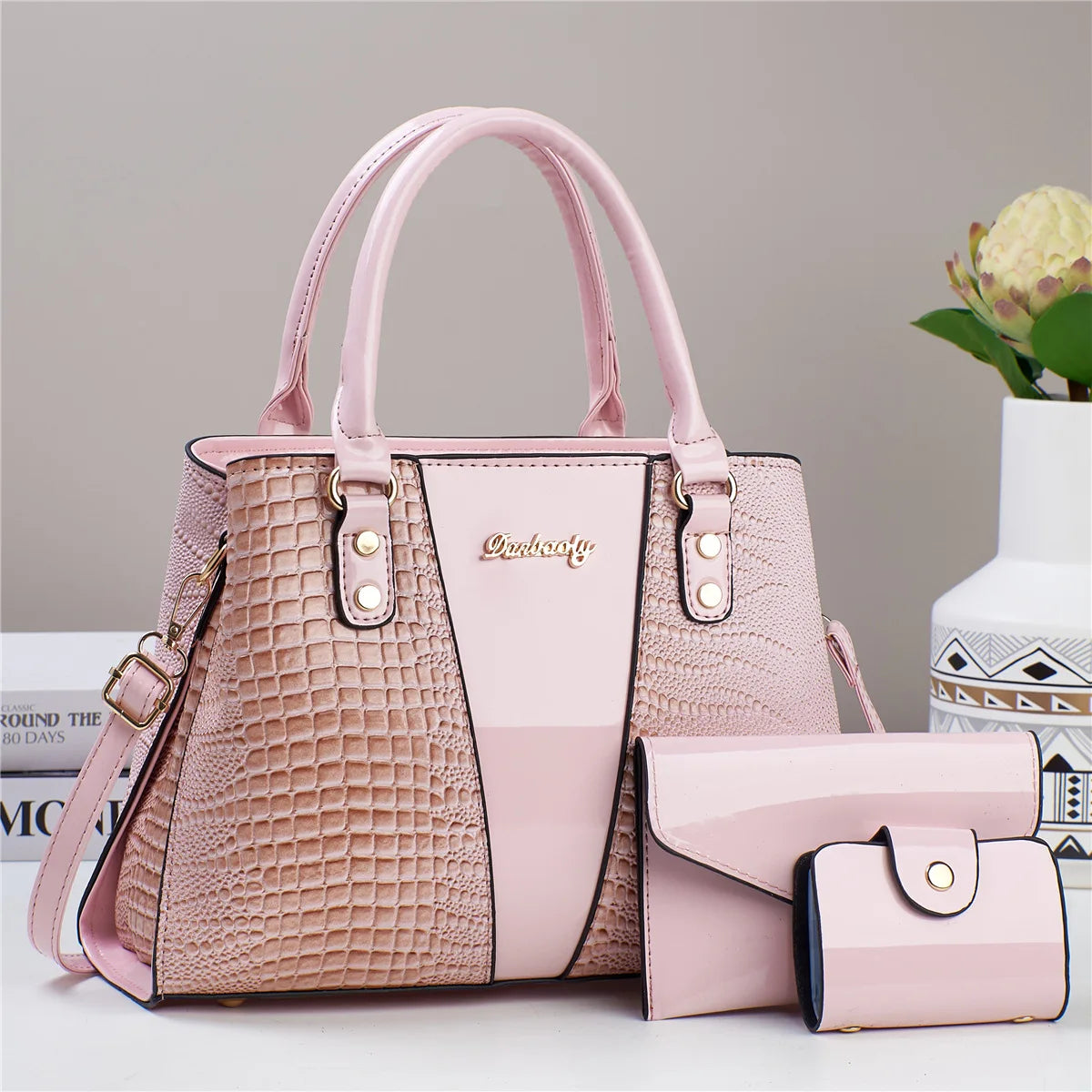 3Piece Set Casual Tote Bags Large Capacity Shoulder Bag Waterproof  Designer Female Handbag Simple Fashion Messenger Bags - footmaxldn