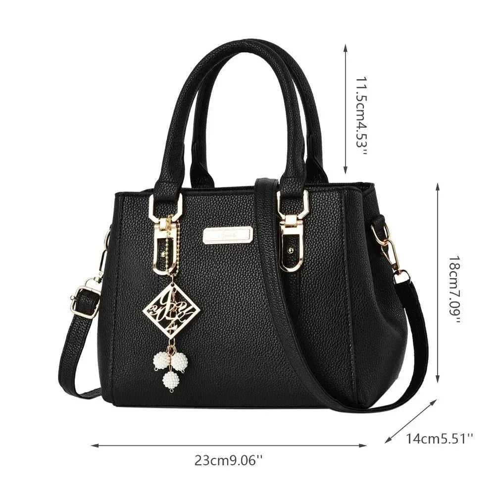 Footmaxldn Women's Structured Top Handle Shoulder Bag