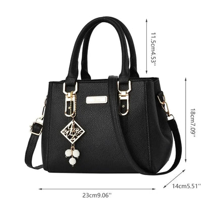 Footmaxldn Women's Structured Top Handle Shoulder Bag