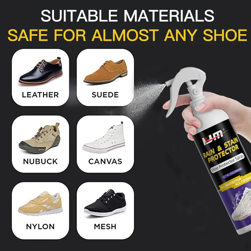 Footmax Waterproof Shoe Protector Spray - 100ml Stain Repellent for Leather & Suede