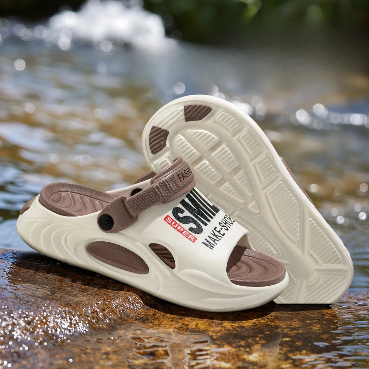 Cushioned Support Slides - Pain Relief Slippers for Men - footmaxldn