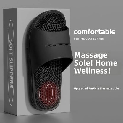 Men's Massage Slippers Anti-Slip Indoor Home Batoom Bathing Sandals Simple Sle PVC Material Comfortable Summer Slippers - footmaxldn