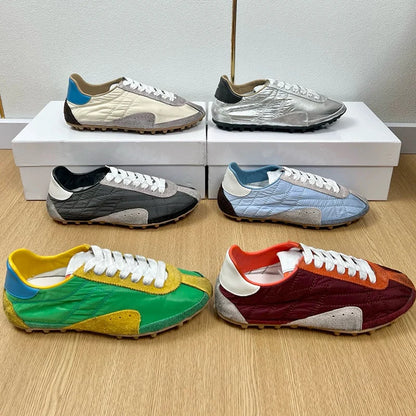 Footmaxldn Genuine Leather Lace-Up Casual Shoes