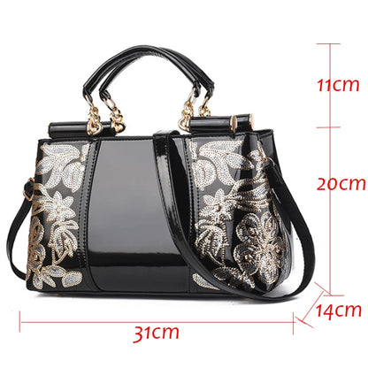Glossy PU Shoulder Bag | Footmaxldn