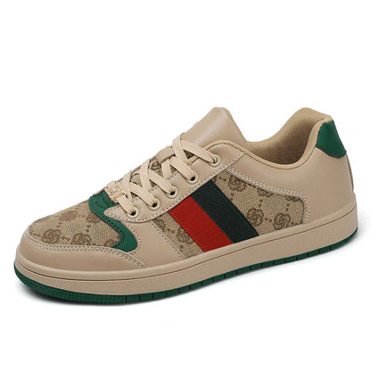 Footmax Men's Canvas Skateboard Shoes – Trend Print Casual Sneakers - footmaxldn