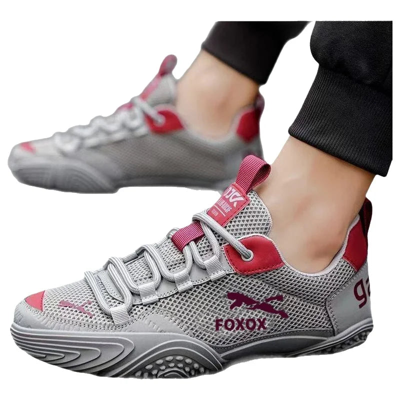 Footmaxldn Men's Breathable Mesh Running Sneakers