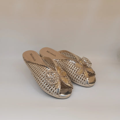 Footmax Women's Italian Designer Party Sandals - Elegant Flat Comfort Shoes Nigeria Style - footmaxldn