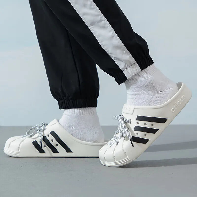 Adidas ADILETTE CLOG Slip-On Fashion Sneakers, Effortless & Durable For Everyday Comfort and Casual Adventures - footmaxldn
