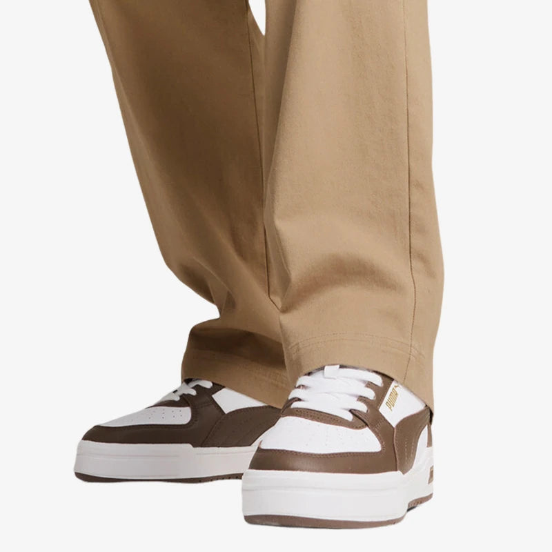Puma CA Pro Classic Unisex Low-Top Leather Skate Shoes – Brown & White | footmaxldn - footmaxldn