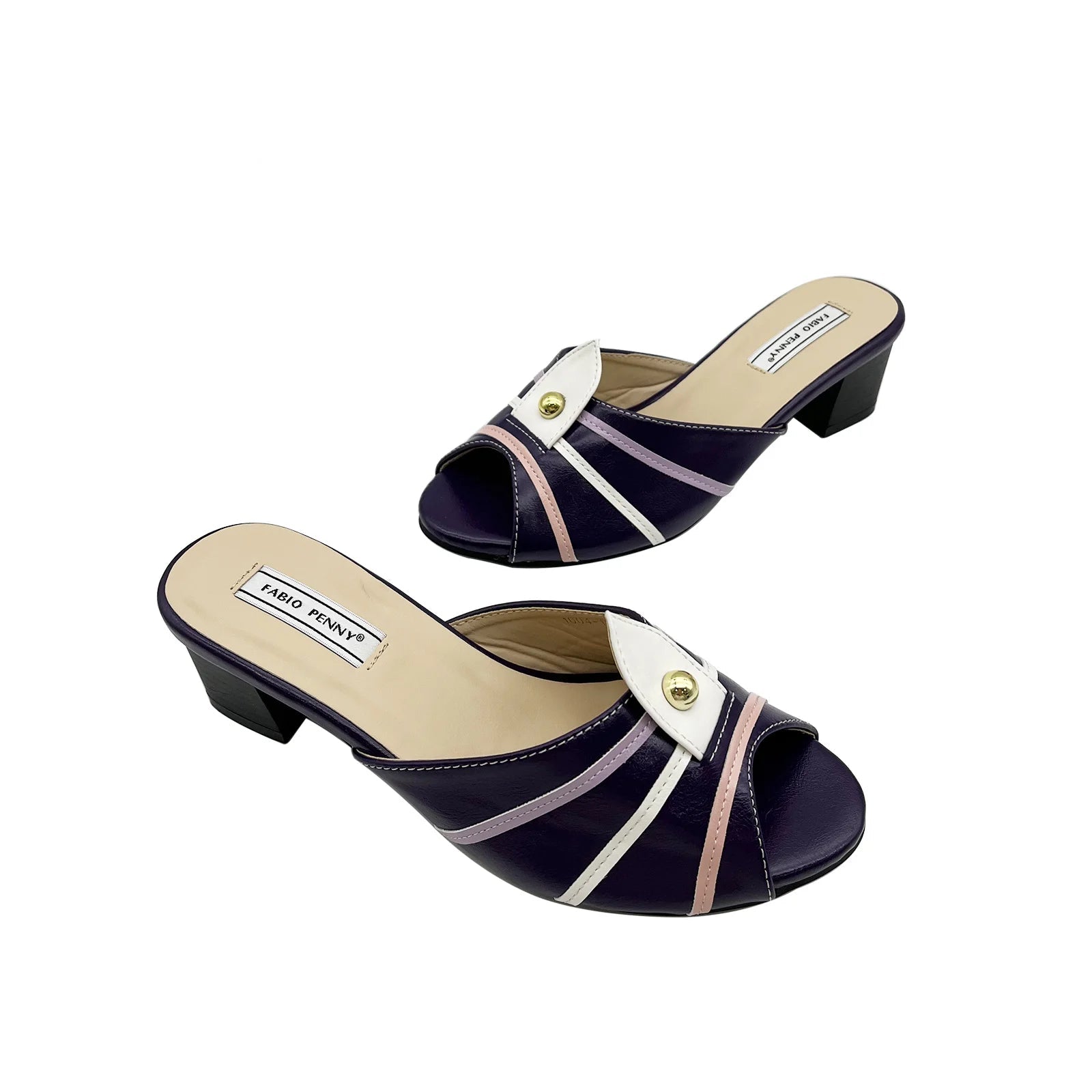 2025 New stylish and shiny little golden pearl party women's slippers, casual, comfortable and sexy women's sandals - footmaxldn