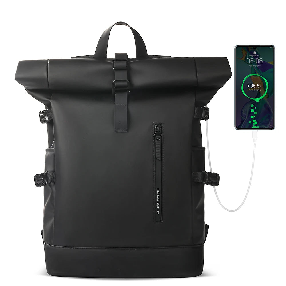 HK Expandable Travel Backpack Men Large Capacity Waterproof 15.6” Laptop Bag Hiking Rucksack Cycling Daypack Bag with USB Port - footmaxldn