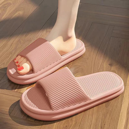Brand Couple Home Simple Slippers EVA Soft Sole Light Slippers Bathroom Non-slip Slides Men's Outdoor Sandals Zapatillas De Casa - footmaxldn