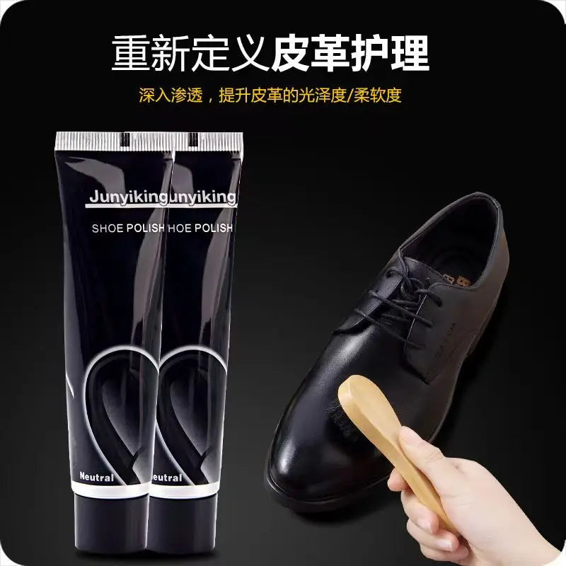 Footmax Professional Shoe Care Kit - Complete Cleaning & Polishing Set with Shoehorn