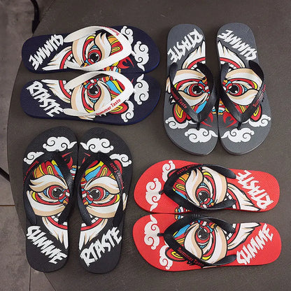 Men's Anti-Slip Beach Sandals - Lightweight Summer Flip Flops - footmaxldn