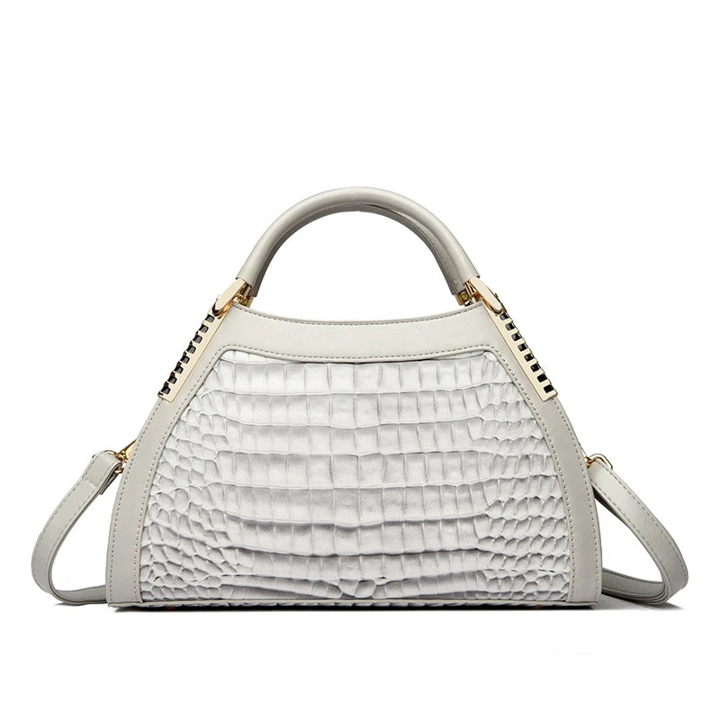 Alligator Patent Leather Shoulder Crossbody Hand Bags for Women Brand Luxury Handbags Women Bags Designer Hobos Two Layers Sac - footmaxldn