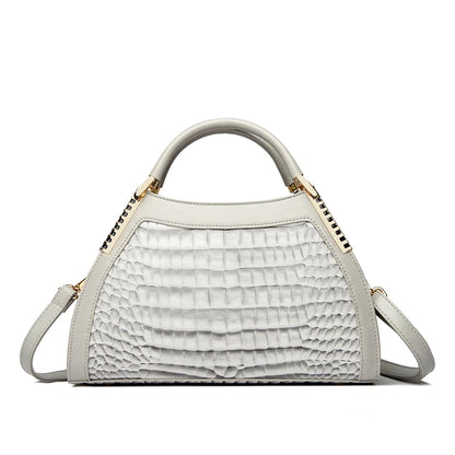 Alligator Patent Leather Shoulder Crossbody Hand Bags for Women Brand Luxury Handbags Women Bags Designer Hobos Two Layers Sac - footmaxldn
