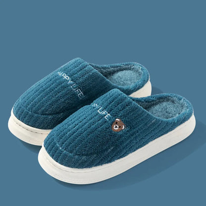 Womens Slippers Cotton Casual Home Indoor Anti Slip - FOOTMAX