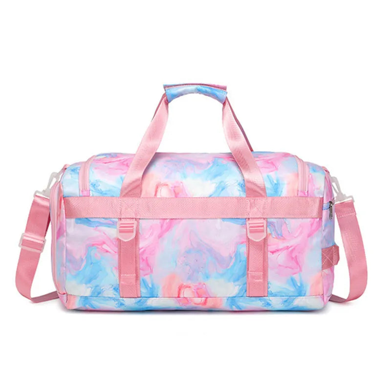 Footmax Women's Waterproof Gym Bag - Travel Sports Duffel with Shoe Compartment - footmaxldn