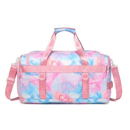 Footmax Women's Waterproof Gym Bag - Travel Sports Duffel with Shoe Compartment - footmaxldn