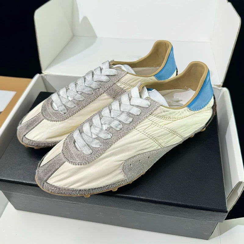 Footmaxldn Genuine Leather Lace-Up Casual Shoes