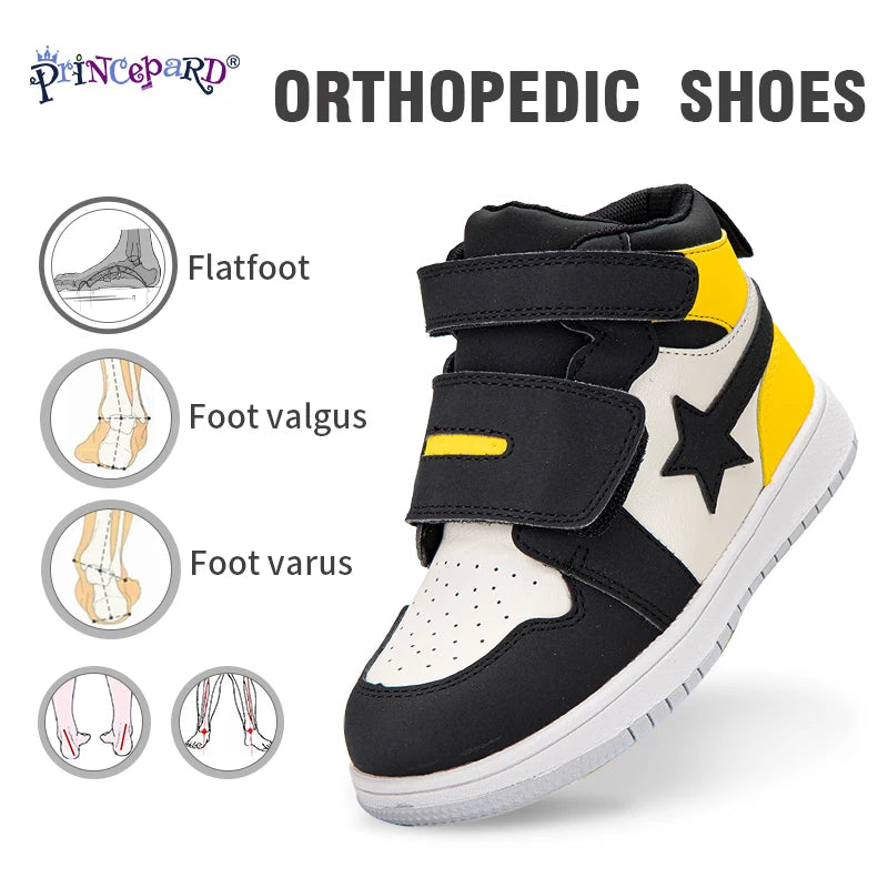 Footmax Kids Orthopedic High-Top Sneakers - Anti-Slip Support Trainers for Boys & Girls - footmaxldn