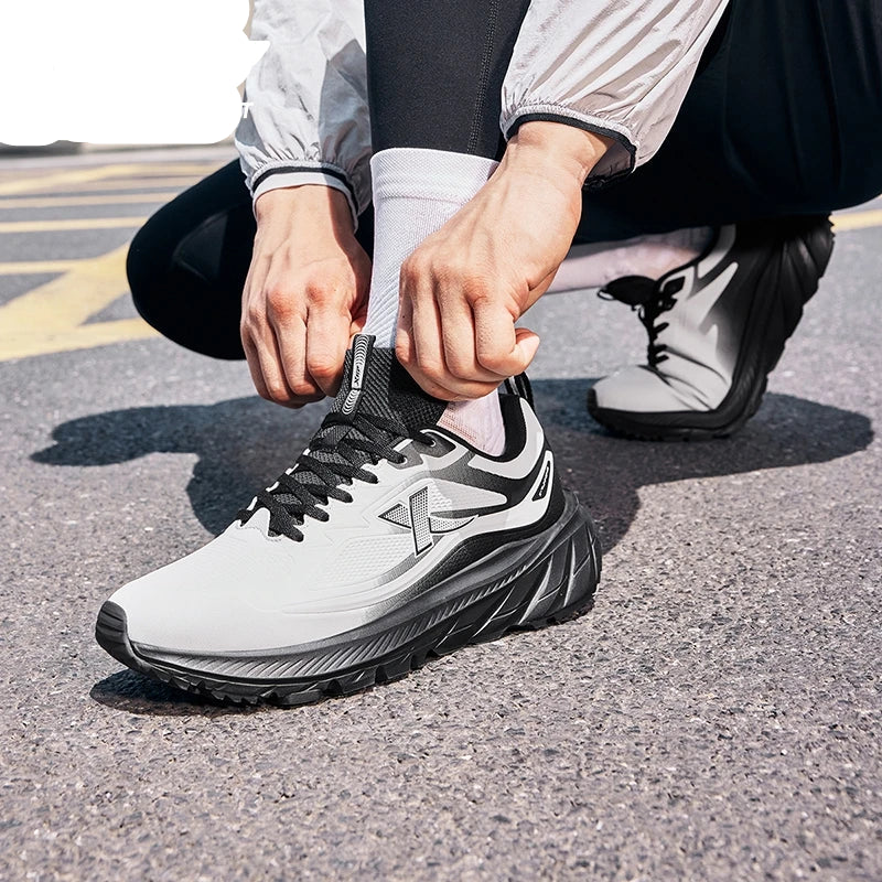 Xtep Running Shoe For Men QingYue Cotton Waterproof Shock Absorption Wear-Resistant Durability Lightweight Sneakers 875419110002 - footmaxldn