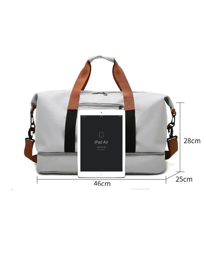 Large Capacity Travel Gym Bag Short-distance Luggage Portable Fitness Bags Shoulder Crossbody Handbags Men's Sports Waterproof B - footmaxldn