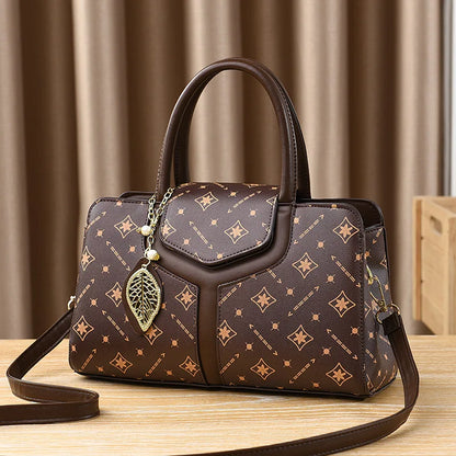 High Quality Leather Printing Handbags Purses Designer Women Bags Large Capacity Shoulder Crossbody Tote Bag New Trend Sac Women - footmaxldn