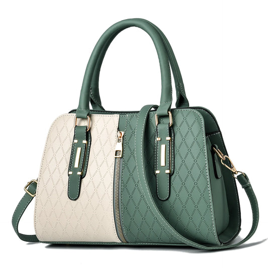 Women's Two-Tone Top Handle Bag | Footmaxldn - footmaxldn