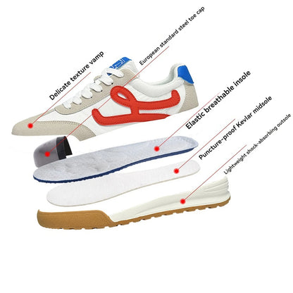 Footmaxldn Women's Steel Toe Safety Trainers