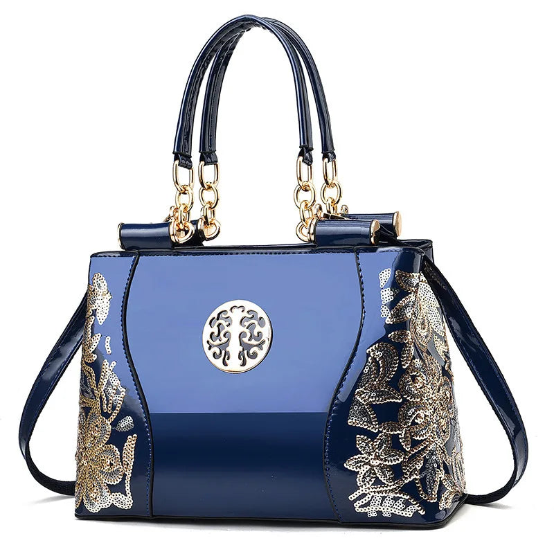 Glossy PU Shoulder Bag | Footmaxldn