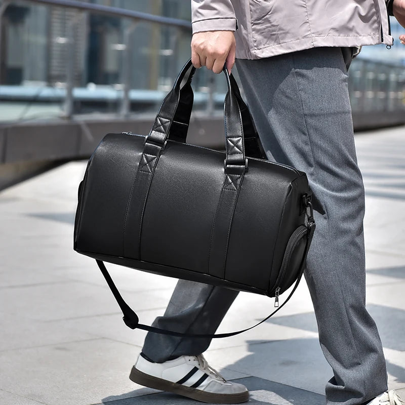 Footmax Large Travel Gym Bag - Wet Dry Separation with Shoe Compartment - footmaxldn