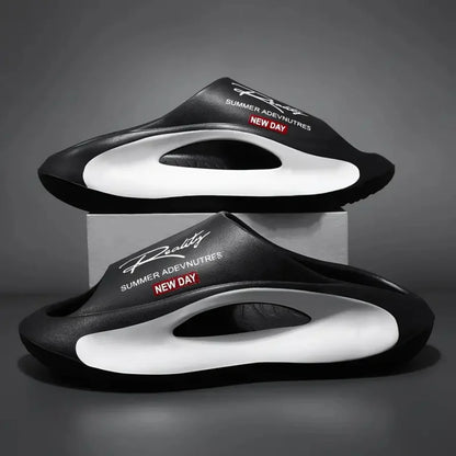 FootMax Non-Slip Couple Slippers - Unisex EVA Indoor Slides - footmaxldn