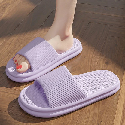 Brand Couple Home Simple Slippers EVA Soft Sole Light Slippers Bathroom Non-slip Slides Men's Outdoor Sandals Zapatillas De Casa - footmaxldn