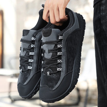 Autumn New Wide Toe Men Waterproof Sneakers Outdoor Non-slip Rubber Walking Shoes For Men Sport Hiking Footwear Plus Size 37-48 - footmaxldn