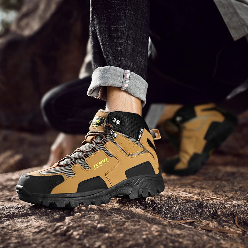 Footmax Men's & Women's Hiking Shoes Size 37-47 - Waterproof Tactical Trekking Boots