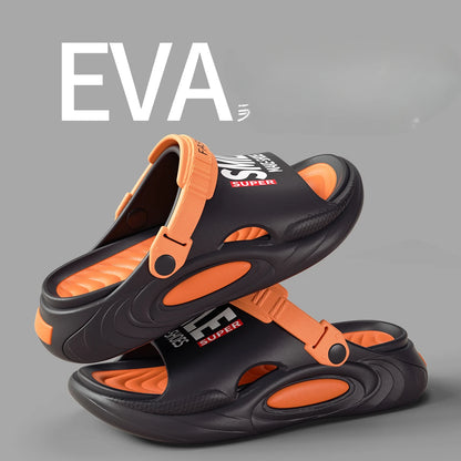 Cushioned Support Slides - Pain Relief Slippers for Men - footmaxldn