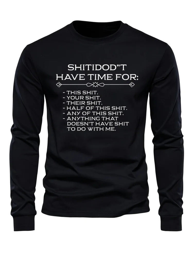 Men's Beige & Black Colour-Block Long-Sleeve T-Shirt