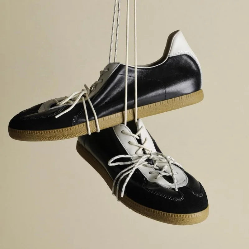 Women's Split Leather Retro Trainer | footmaxldn