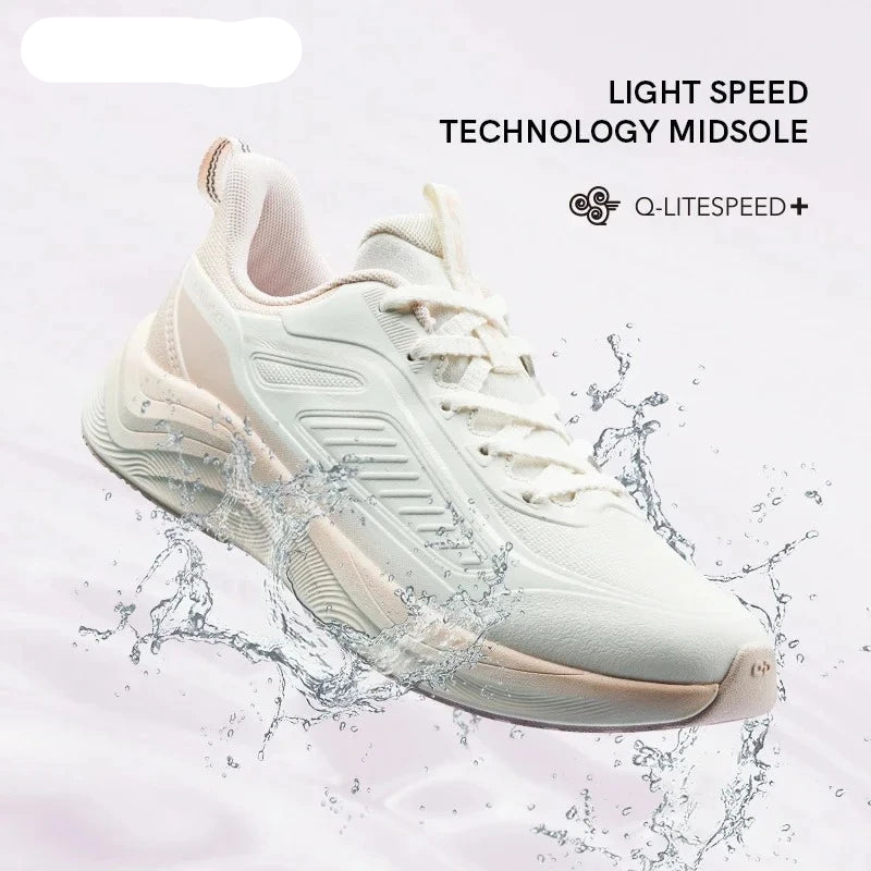 QIAODAN Rain Wing 4.0 Waterproof Running Shoes - Women's Lightweight Sports Sneakers