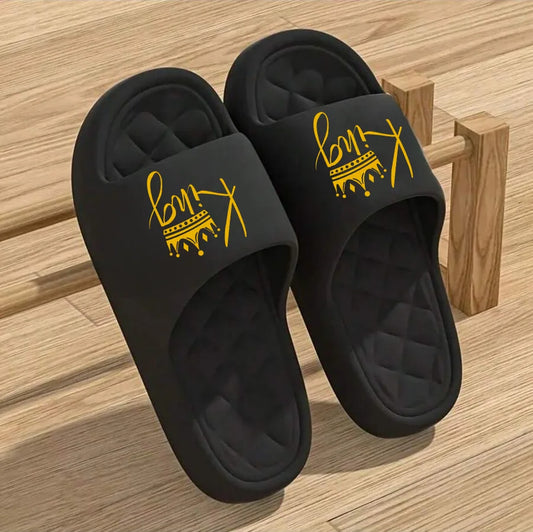 Footmaxldn Men's Lightweight EVA Sole Casual Slip-On Shoes