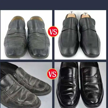 Footmax Leather Shoe Polish & Brush Cleaning Kit - Professional Care Set