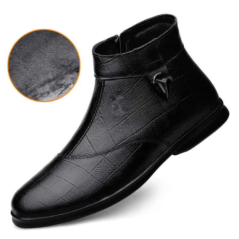 Men's Genuine Leather Chelsea Boots