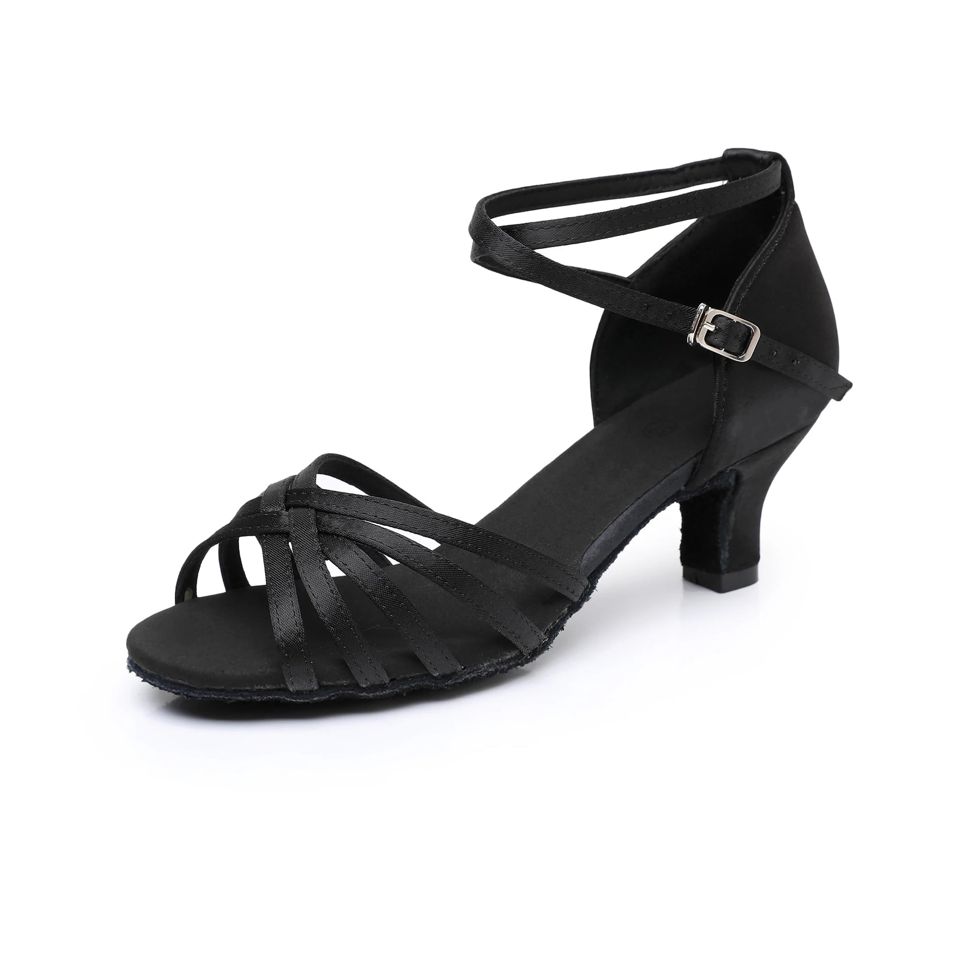 Woman Latin Dance Shoes Ladies Girls Ballroom Professional Dancing Shoes Sneaker 5/7cm Suede Soft Sole Jazz Salsa Practice Shoes - footmaxldn