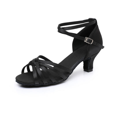 Woman Latin Dance Shoes Ladies Girls Ballroom Professional Dancing Shoes Sneaker 5/7cm Suede Soft Sole Jazz Salsa Practice Shoes - footmaxldn