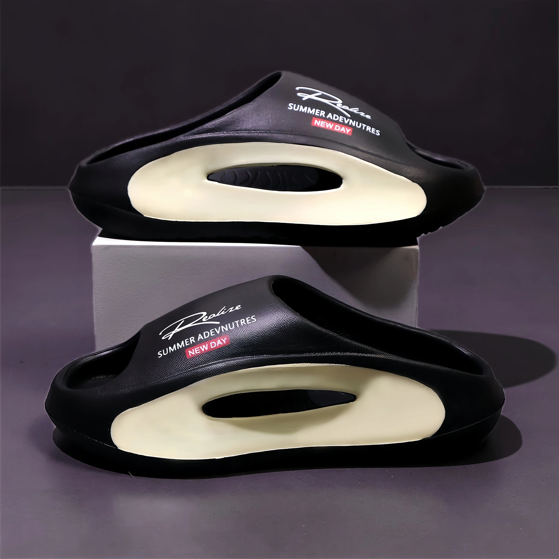 Men'S Casual Slip-On Sandals - Lightweight EVA Material, Open Toe Design, All-Season Comfort for Casual Attire, Strappy Sandal - footmaxldn